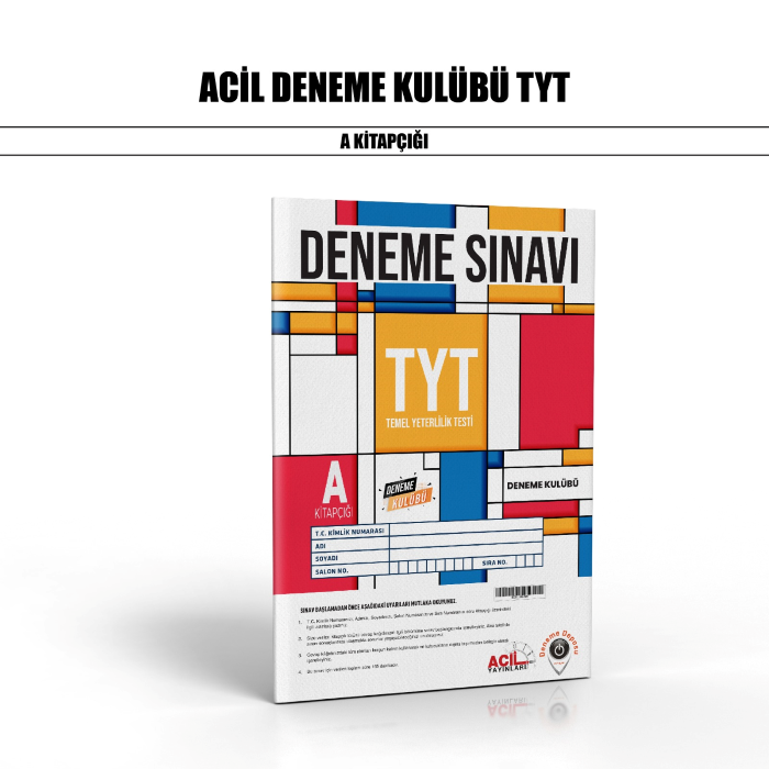 ACİL YAYIN TYT DENEME KULÜBÜ SNV 1-A - 2024-25